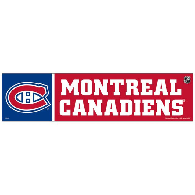 Montreal Canadiens Bumper Strip 3" x 12"