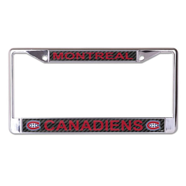 Montreal Canadiens CARBON Lic Plt Frame S/L Printed