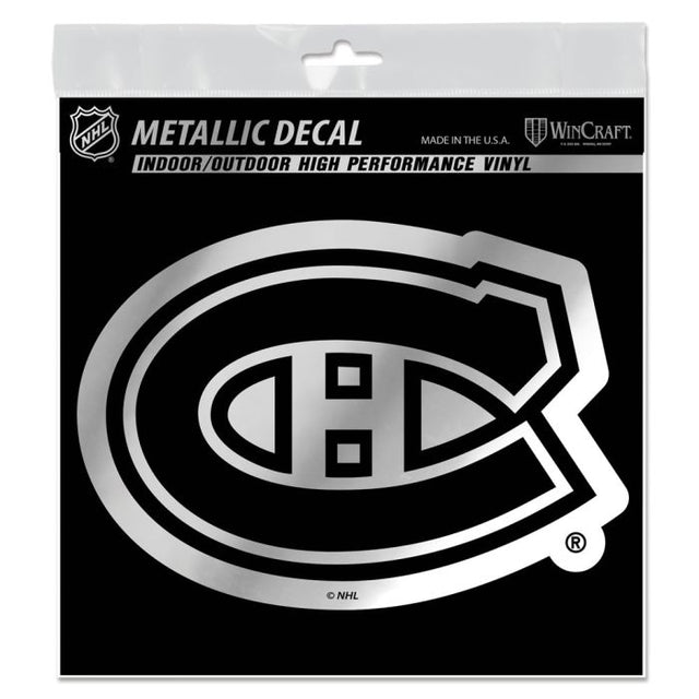 Montreal Canadiens Decal Metallic 6" x 6"