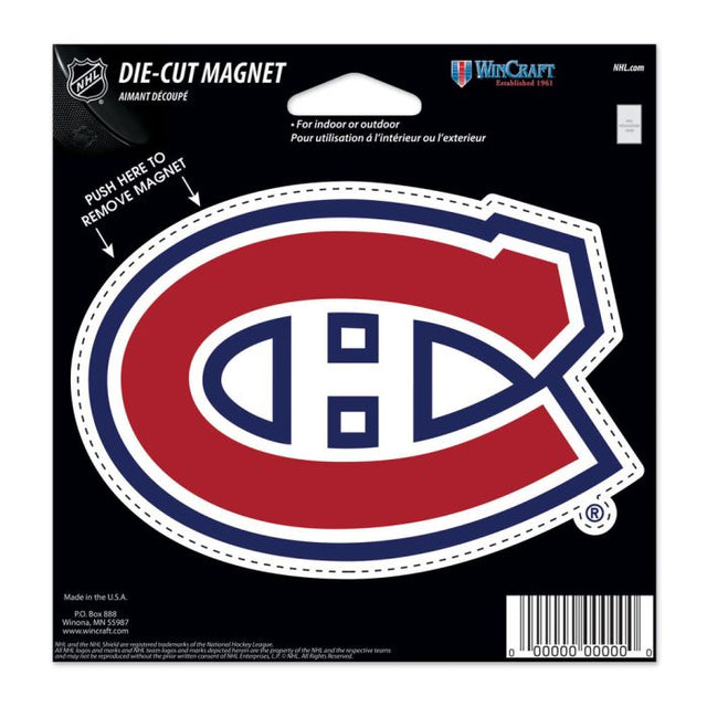 Montreal Canadiens Die Cut Magnet 4.5" x 6"