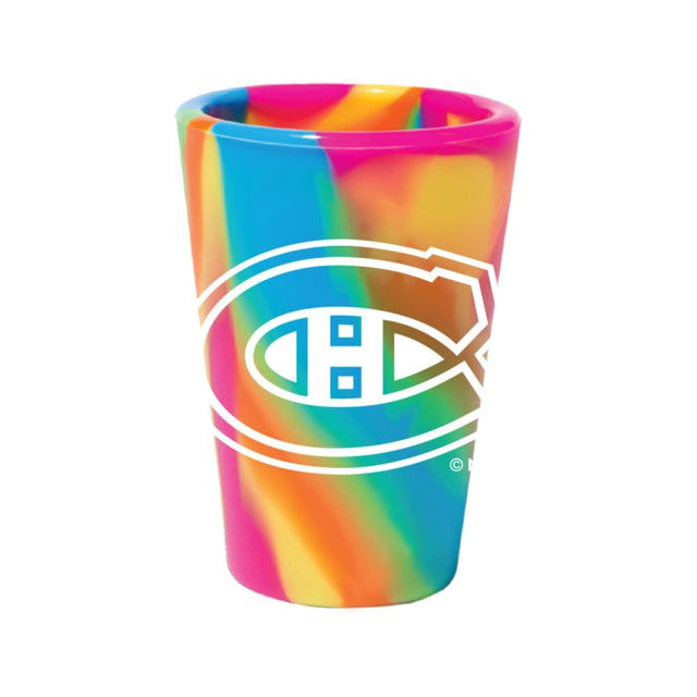 Vaso de chupito de silicona de 1,5 oz con diseño de hippie hop de los Montreal Canadiens