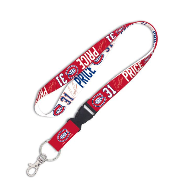 Montreal Canadiens Lanyard w/detachable buckle 1" Carey Price