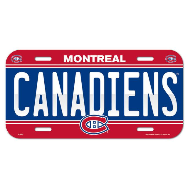 Montreal Canadiens License Plate