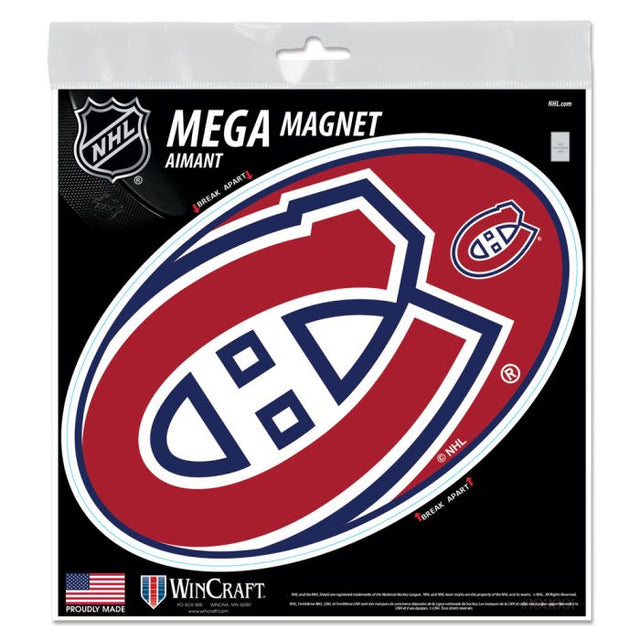 Imanes para exteriores MEGA de los Montreal Canadiens, 6" x 6"