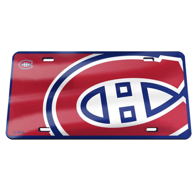 Montreal Canadiens MEGA Specialty Acrylic License Plate