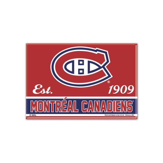 Montreal Canadiens Metal Magnet 2.5" x 3.5"