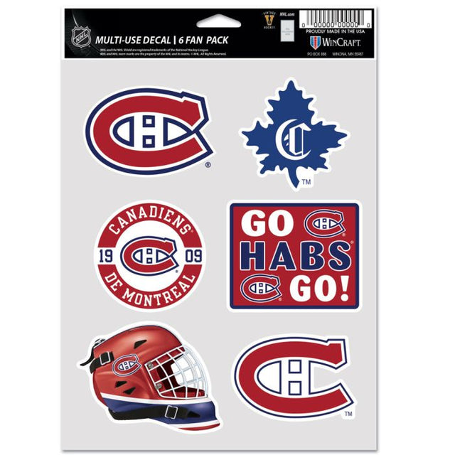 Montreal Canadiens Multi Use 6 Fan Pack