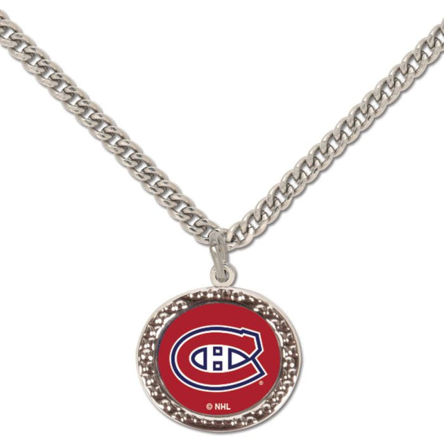 Collar con dije de los Montreal Canadiens Tarjeta de joyería