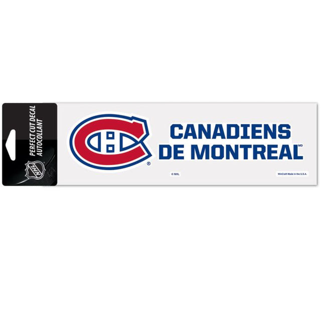 Montreal Canadiens Perfect Cut Decals 3" x 10"