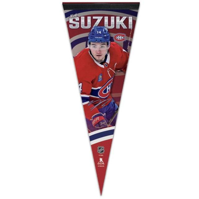 Montreal Canadiens Premium Pennant 12" x 30" Nick Suzuki