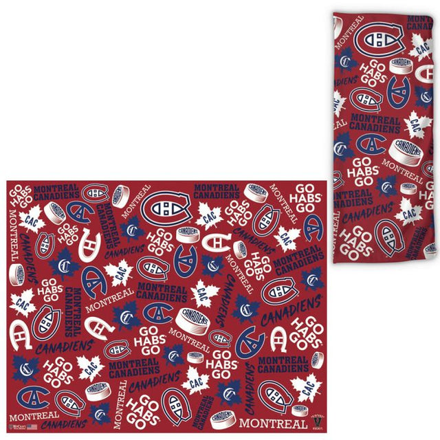 Montreal Canadiens Scatter Print Fan Wraps