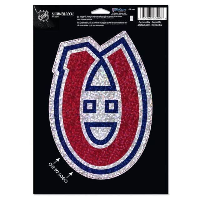 Montreal Canadiens Shimmer Decals 5" x 7"