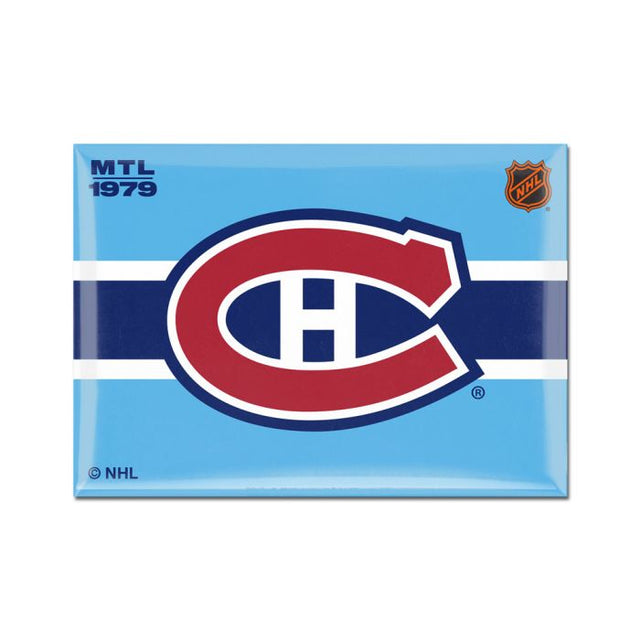 Imán de metal de edición especial de los Montreal Canadiens de 2,5" x 3,5"