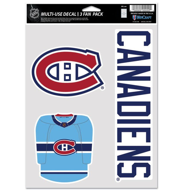 Paquete de 3 ventiladores multiusos de edición especial de los Montreal Canadiens