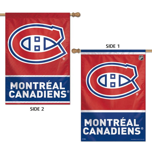 Bandera vertical de los Montreal Canadiens de 2 lados, 28" x 40"