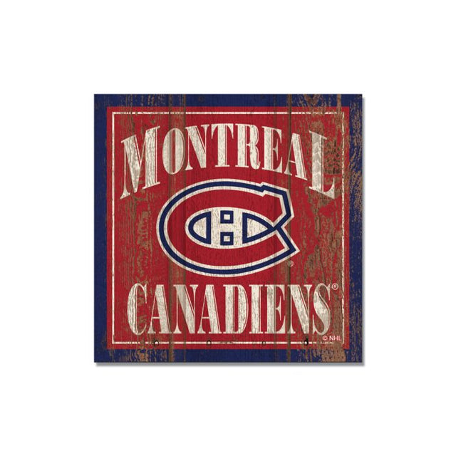 Montreal Canadiens Wooden Magnet 3" X 3"