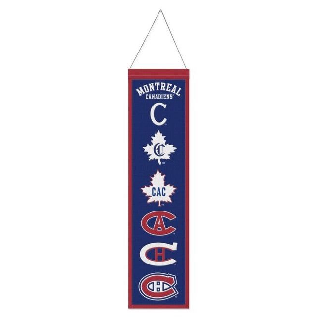 Bandera de lana de los Montreal Canadiens de 20 x 81 cm