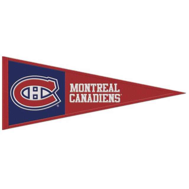 Banderín de lana de los Montreal Canadiens de 13" x 32"