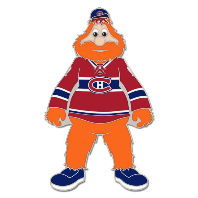 Tarjeta de joyería con pin esmaltado de colección de la mascota de los Montreal Canadiens