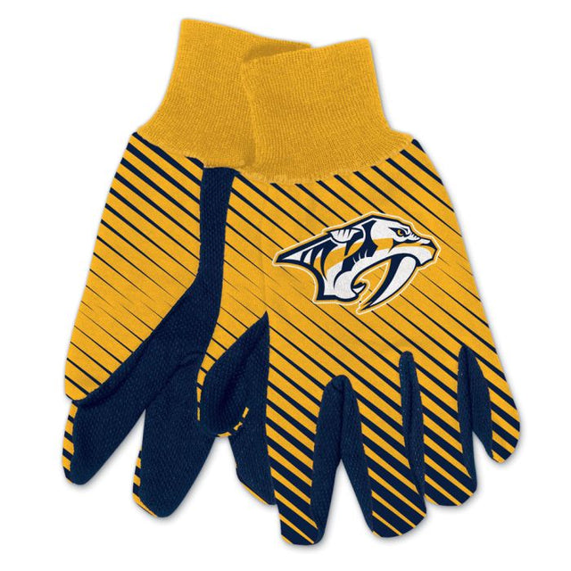 Guantes de dos tonos para adultos de Nashville Predators