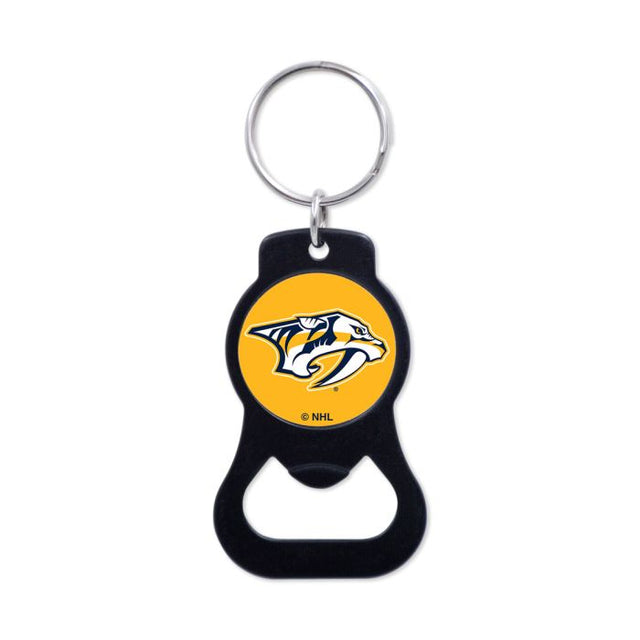 Llavero con abrebotellas de los Nashville Predators en color negro