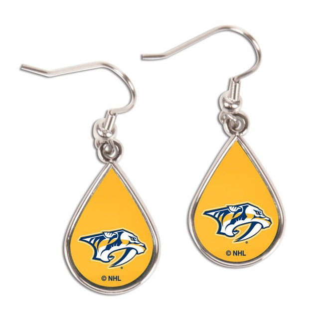 Pendientes de los Nashville Predators con forma de lágrima