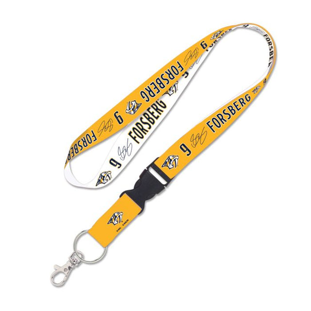 Nashville Predators Lanyard w/detachable buckle 1" Filip Forsberg