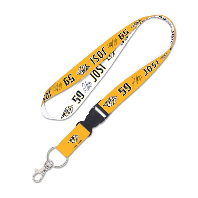 Nashville Predators Lanyard w/detachable buckle 1" Roman Josi