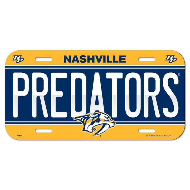 Nashville Predators License Plate