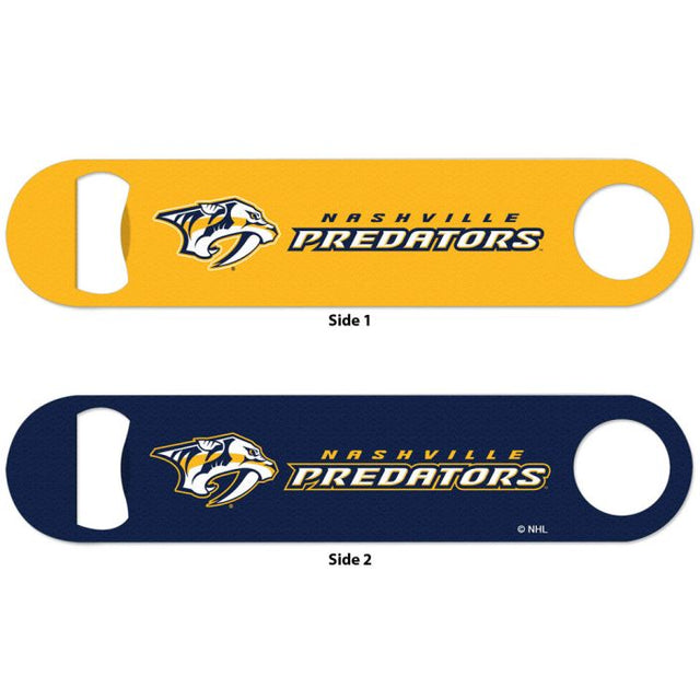 Abridor de botellas de metal de dos caras de Nashville Predators