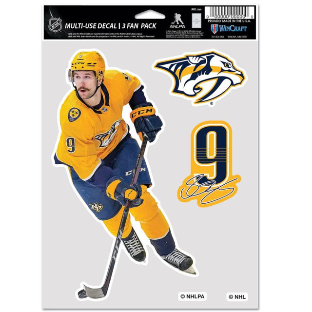 Paquete multiusos para 3 aficionados de los Nashville Predators de Filip Forsberg