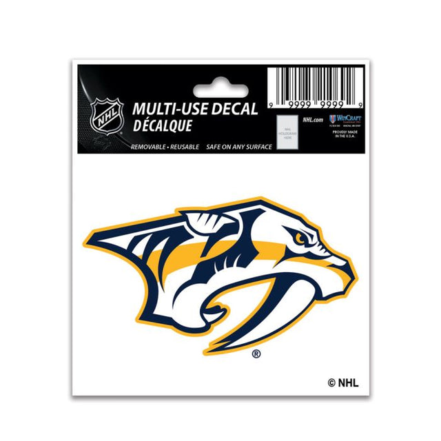 Calcomanía multiusos de Nashville Predators de 3" x 4"