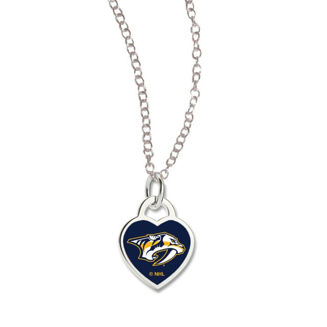 Nashville Predators Necklace w/3D Heart