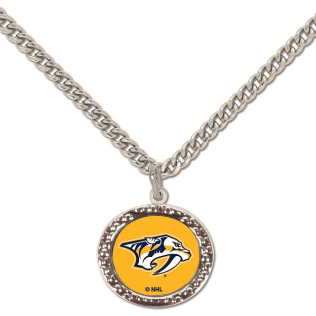 Collar de los Nashville Predators con tarjeta de joyería con dije