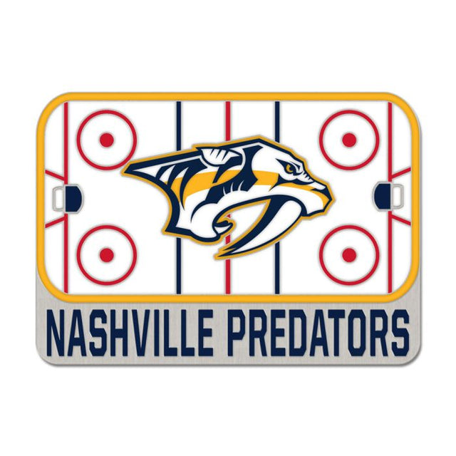 Tarjeta de joyería con pin esmaltado de colección de los Nashville Predators RINK