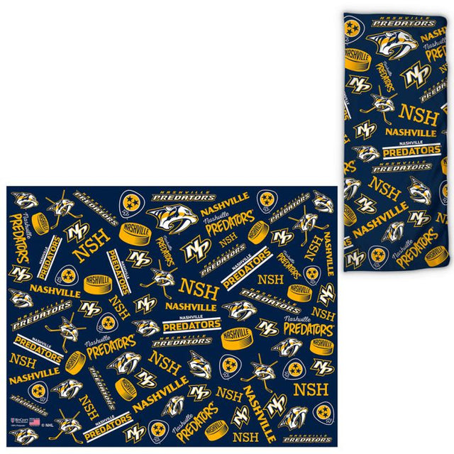 Nashville Predators Scatter Print Fan Wraps