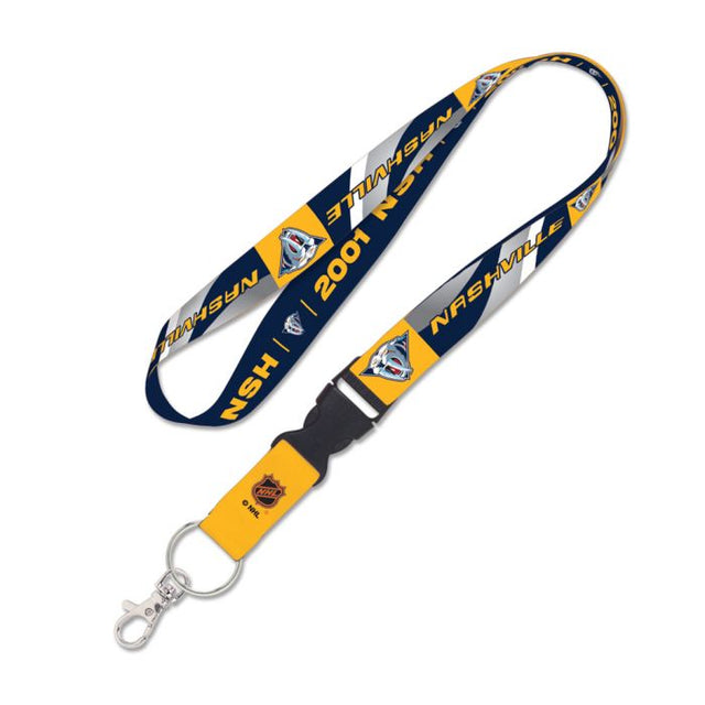 Cordón de edición especial Nashville Predators con hebilla desmontable de 1"