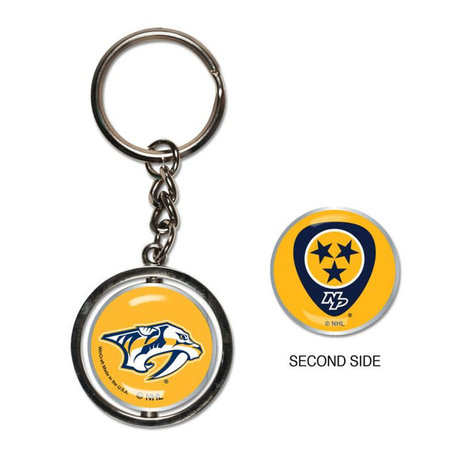 Nashville Predators Spinner Key Ring