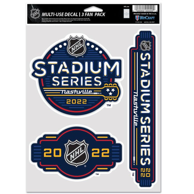 Nashville Predators Stadium Series Multi Use Fan 3 Pack