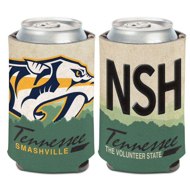 Enfriador de lata con placa estatal de Nashville Predators de 12 oz.