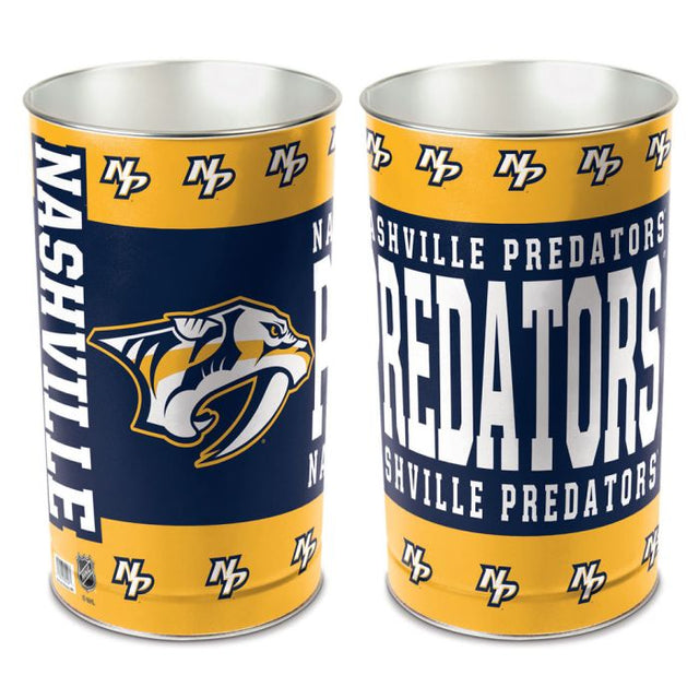 Papelera de los Nashville Predators, cónica, 15" de alto