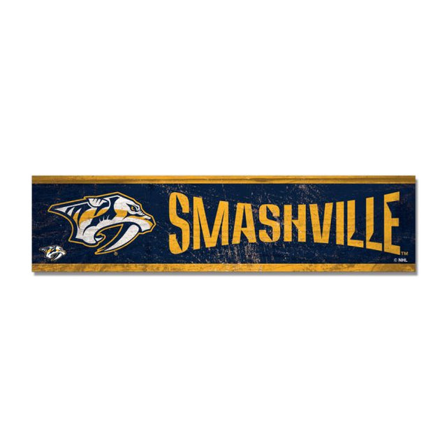 Nashville Predators Wooden Magnet 1.5" X 6"