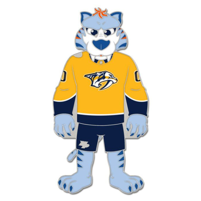 Tarjeta de joyería con pin esmaltado de colección de la mascota de los Nashville Predators