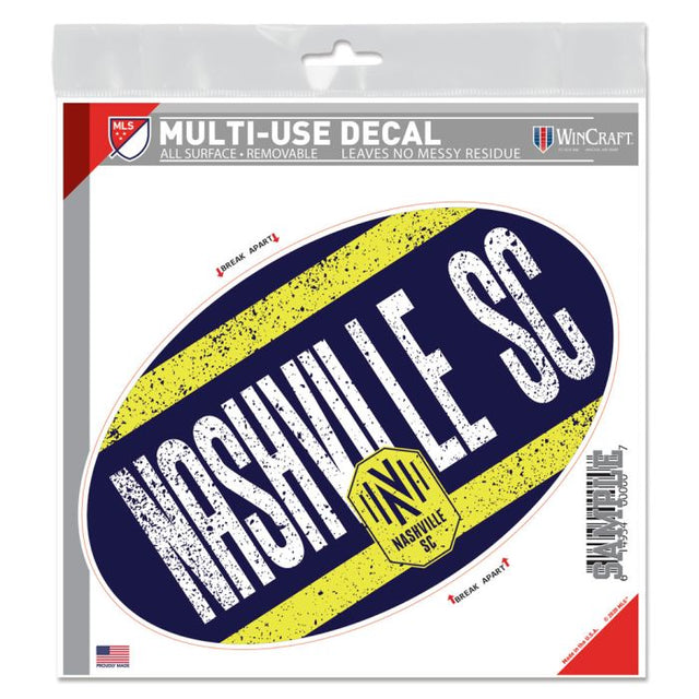 Calcomanía para todo tipo de superficies de Nashville SC, 6" x 6"