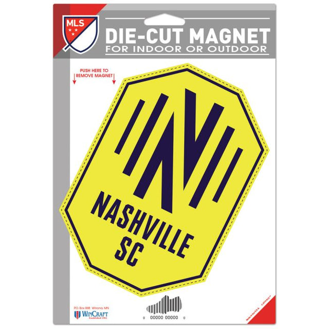 Imán troquelado con el logotipo de Nashville SC de 6,25" x 9"