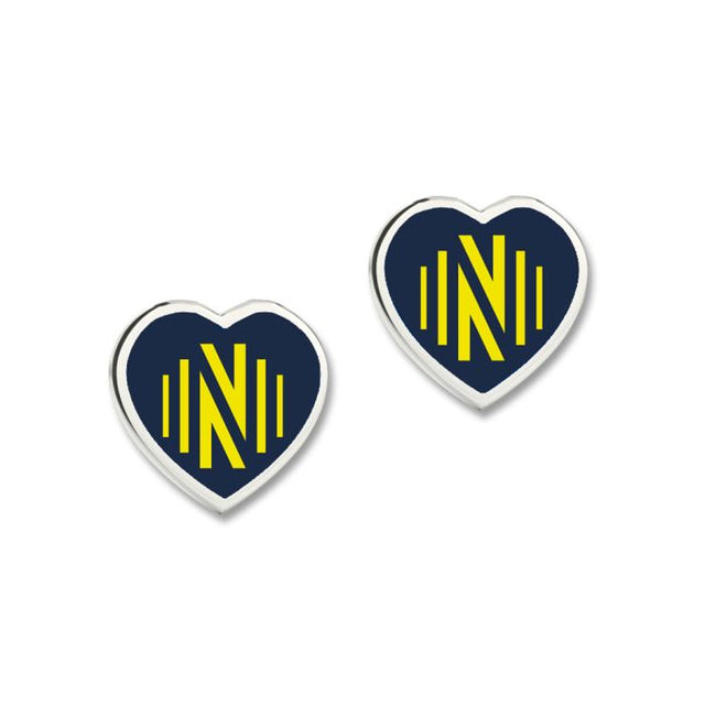 Pendientes de Nashville SC con corazón 3D