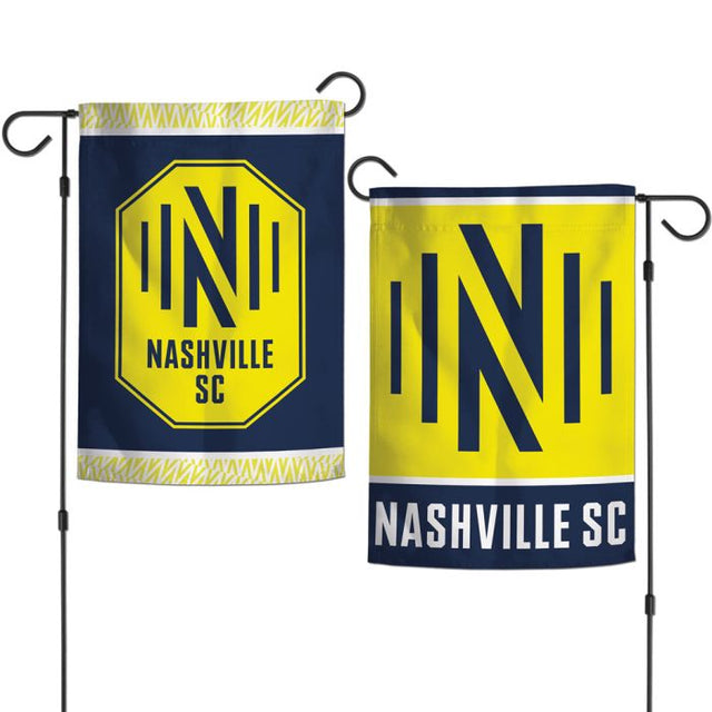 Banderas de jardín de Nashville SC de 2 lados, 12,5" x 18"