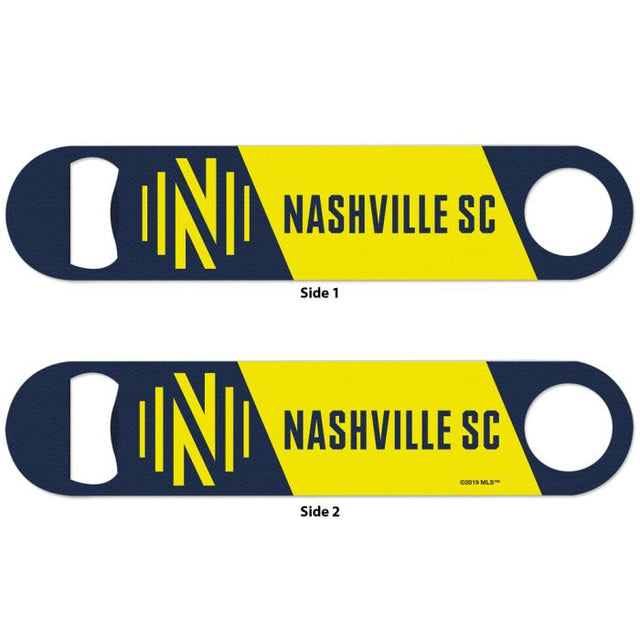 Abridor de botellas de metal de dos lados de Nashville SC