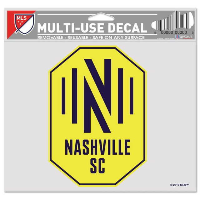 Calcomanía multiusos de Nashville SC, fondo transparente, 5" x 6"