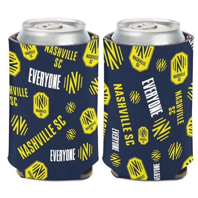 Enfriador de latas con impresión dispersa de Nashville SC, 12 oz.